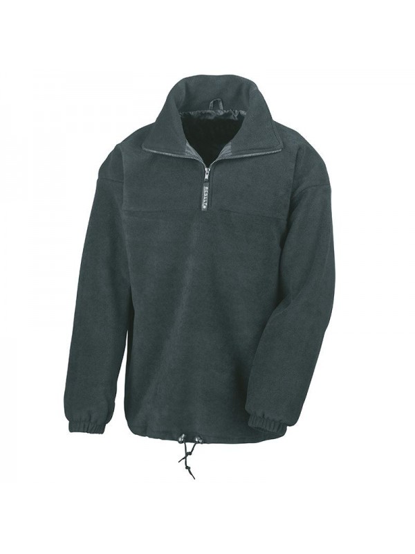 Plain Active Fleece Zip Neck Lined Result 330 GSM